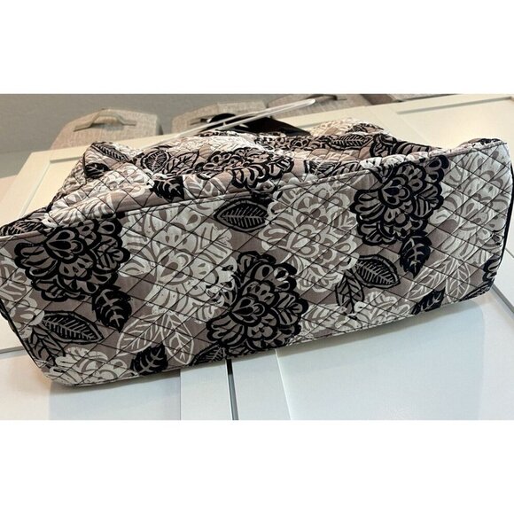 Vera Bradley Key West QVC Exclusive Large Weekender Travel Bag Rare Beige Black - Picture 6 of 11
